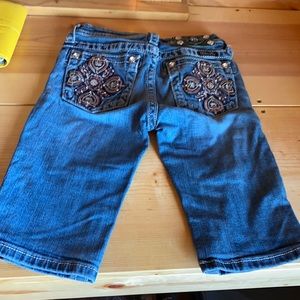 Miss Me Girls size 12 bling Bermuda shorts